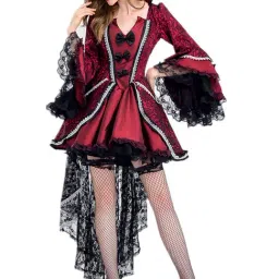 Little Surprise Box Girls Red Printed Clothing Set-image-17