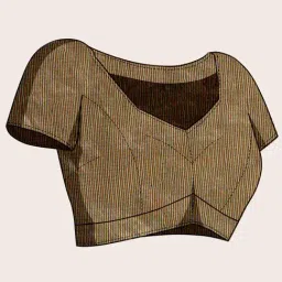 Anjaneya Sarees Maroon Silk Woven Saree With Unstitched Blouse image 3