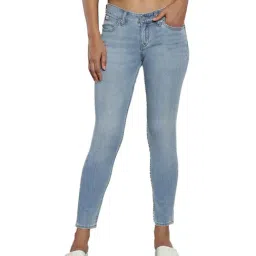 Calvin Klein Regular Light Blue Lightly Washed Mid Rise Jeans-picture-35