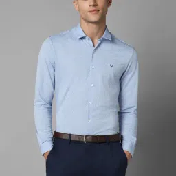 Allen Solly Blue Slim Fit Printed Shirt-image-66