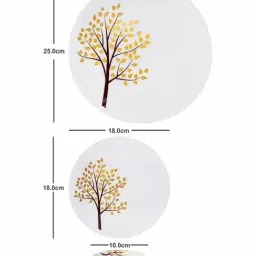 Cello White Opalware Dinner Set - Set of 18 image 3