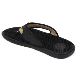 Liberty Men's A-HA ACCUPRO1E Black Slip On Thong Sandals image 2