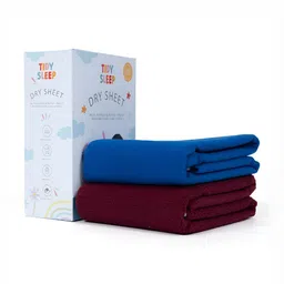 TIDY SLEEP Blue 2 Pieces Cotton Waterproof & Breathable Mattress Protectors-picture-17