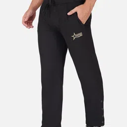 SYFKO Men Brand-Logo Embroidered Mid-Rise Track Pants-picture-32