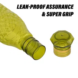 Aura Blue & Green 9 Pieces Textured Water Bottles-1 L Each image 2