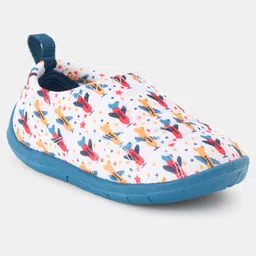 Pantaloons Baby Airplanes Printed Slip On Shoes - White image 2