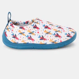 Pantaloons Baby Airplanes Printed Slip On Shoes - White image 4