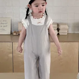 LULU & SKY Pure Cotton Dungarees With T-Shirt image 4