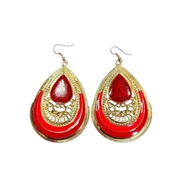 ANIKAS CREATION Teardrop Shaped Drop Earrings image 2