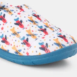 Pantaloons Baby Airplanes Printed Slip On Shoes - White image 5