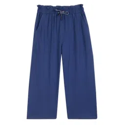Cantabil Girls Navy Solid Plazzos-image-31