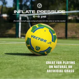 Vector X Brasil Rubber Moulded Football (Yellow & Green) Size - 5 image 5