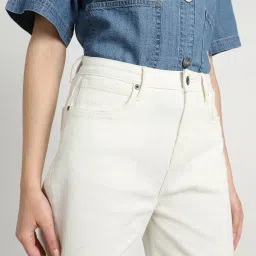 Lee White Regular Fit High Rise Jeans image 5