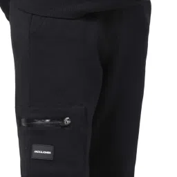 Jack & Jones Junior Jet Black Straight Fit Trackpants image 5