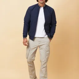 Being Human Navy Slim Fit Jacket image 5