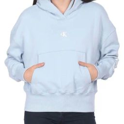 CALVIN KLEIN Bayshore Blue Cotton Printed Hoodie-picture-20