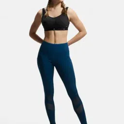 Jockey MW38 Women's Microfiber Elastane Performance Active Wear Leggings with Breathable Mesh image 4