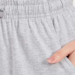 Clovia Purple & Grey Cotton Printed Sleep Tees Pyjamas Set image 5