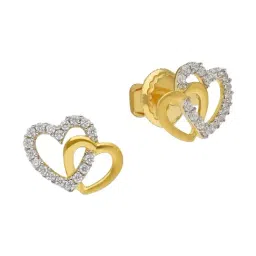 Malabar Gold and Diamonds 18k (750) Yellow Gold Earrings for Women-picture-14