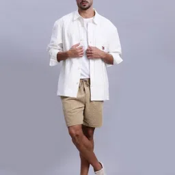 TOMMY HILFIGER Khaki Regular Fit Self Shorts image 5