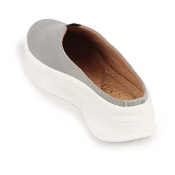 Fausto Women's Grey Mule Shoes image 5