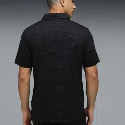 Puma Black Regular Fit Printed Sports Polo image 2