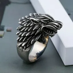 EL REGALO Men German Silver Game Of Thrones Finger Ring-picture-28