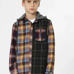 Jack & Jones Junior Multicolor Checks Full Sleeves Shirt-picture-37