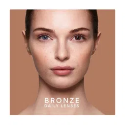 Swati Cosmetics Coloured Contact Lenses - Bronze (1 Day, Power - 1.25) image 4