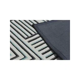 Presto Black & White Wool Hand Tufted Carpet image 4