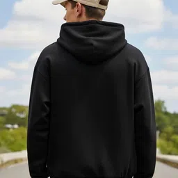 Manlino Men Printed Hooded Sweatshirt image 5