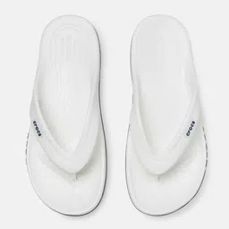 Crocs Unisex White Solid Bayaband Thong Flip-Flops-picture-23