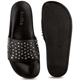 Griffin Men's Black Slides image 5