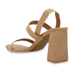 Rocia by Regal Women's Beige Sling Back Sandals image 5