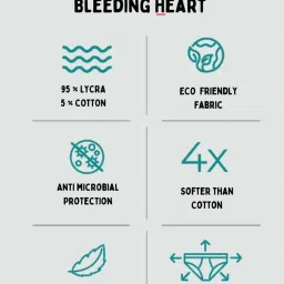 Bleeding Heart White Plain Panty image 5