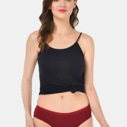 Bleeding Heart Red & Black Plain Panties - Pack Of 3 image 5