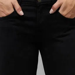 DOLCE CRUDO Black High Rise Stretchable Jeans image 5