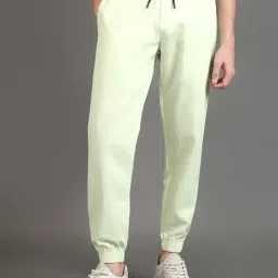 Bewakoof Light Green Regular Fit Jogger Pants-image-77
