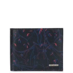 Peter England Men Black Printed Leather Two Fold Wallet-picture-12
