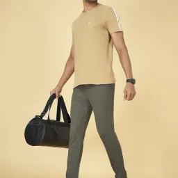 Ajile by Pantaloons Olive Melange Slim Fit Joggers image 5