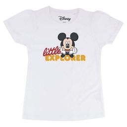 Disney by Wear Your Mind Girls White Mickey Mouse Printed Pure Cotton T-shirt-picture-42