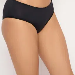 Clovia Black Regular Fit Hipster Panties image 4