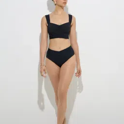 Wunderlove Swimwear by Westside Black Criss-Cross Design Brief image 3