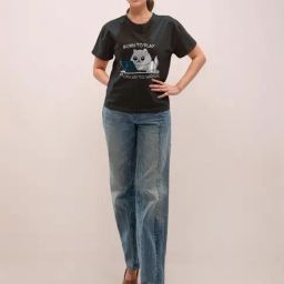 Zink London Black Cotton Graphic T-Shirt-picture-0