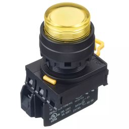 IDEC Industrial Pushbutton Switches PB SWITCH, SPST-NO, 24VAC, SCREW, YEL, YW1L-A2E10Q4Y-picture-7