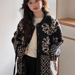 LULU & SKY Girls Floral Printed Cardigan-picture-19