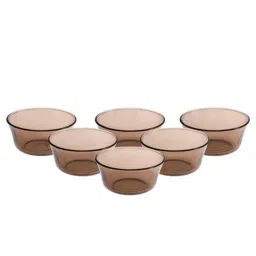 Duralex 'Lys' Brown Glass 10.5 cm Table Serving Bowl (0.25 L) - Set of 6 image 5