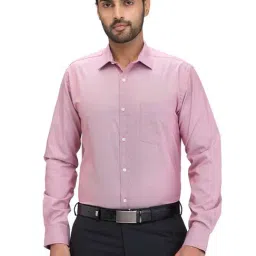 Park Avenue Pink Slim Fit Texture Shirt-image-23