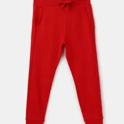 United Colors of Benetton Kids Red Cotton Logo Trackpants-picture-15