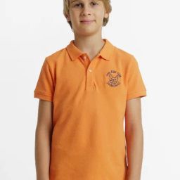 Jack & Jones Junior Orange Solid Polo T-Shirt-picture-34